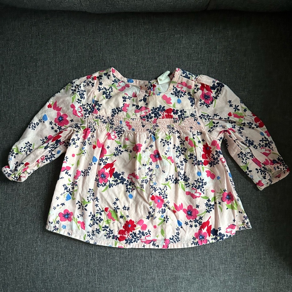 Old Navy pink floral top